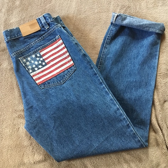 Jeans with american flag on back pocket Clearance
